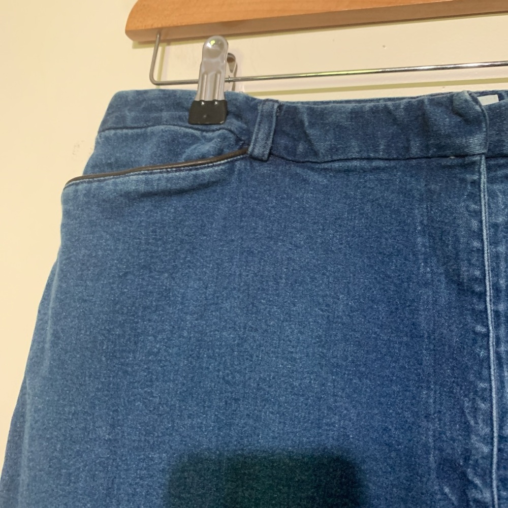 Casual Blue Denim Pants Westbound High waisted - Picture 3 of 5